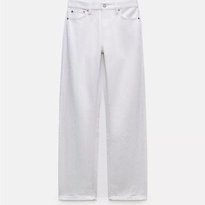 Zara Straight Cut Mid Rise Jeans